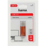 Hama FlashPen Laeta, USB 3.0, 64 GB, hnedý