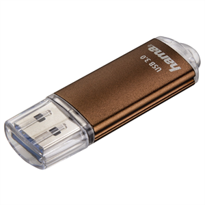 Hama FlashPen Laeta, USB 3.0, 64 GB, hnedý