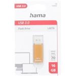 Hama FleshPen Laeta, USB 3.0, 16 GB, 70 MB/s, hnedý
