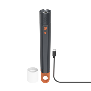 Hama FLX1200-C, LED baterka, nabíjacia, hliníková, 1200 lm/300 m, 4 režimy+SOS, IP44, zoom, karabína