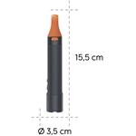 Hama FLX350, LED baterka, hliníková, 350 lm / 230 m, 4 režimy+SOS, IP44, zoom, karabínka, batérie