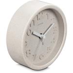 Hama Fuerteventura, budík, priemer 12 cm, 3D číslice, tichý, z 20% pšeničnej slamy, béžový