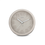 Hama Fuerteventura, budík, priemer 12 cm, 3D číslice, tichý, z 20% pšeničnej slamy, béžový