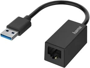 Hama Gigabit Ethernet USB-A - RJ45, sieťový adaptér