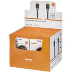 Hama HDMI kábel 8K, 1,5 m, pozlátený, opletený, blister/displej