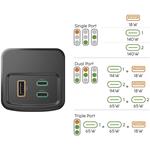 Hama High Power 150 W, powerbanka, 24000 mAh, 2x USB-C, 1x USB-A, PD, QC, displej