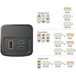 Hama High Power 200 W, powerbanka, 24000 mAh, 2x USB-C, 1x USB-A, PD, QC, displej