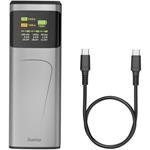 Hama High Power 200 W, powerbanka, 24000 mAh, 2x USB-C, 1x USB-A, PD, QC, displej