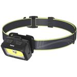 Hama HL350, LED čelovka, COB, svietivosť 350 lm, dosvit 60 m, IP44, SOS píšťalka, batérie