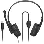 Hama HS-USB250 V2, PC Office Headset, čierna