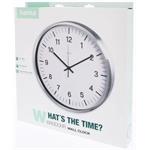 Hama Java, nástenné hodiny, riadené rádiovým signálom, 35 cm, strieborné