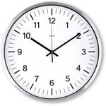 Hama Java, nástenné hodiny, riadené rádiovým signálom, 35 cm, strieborné