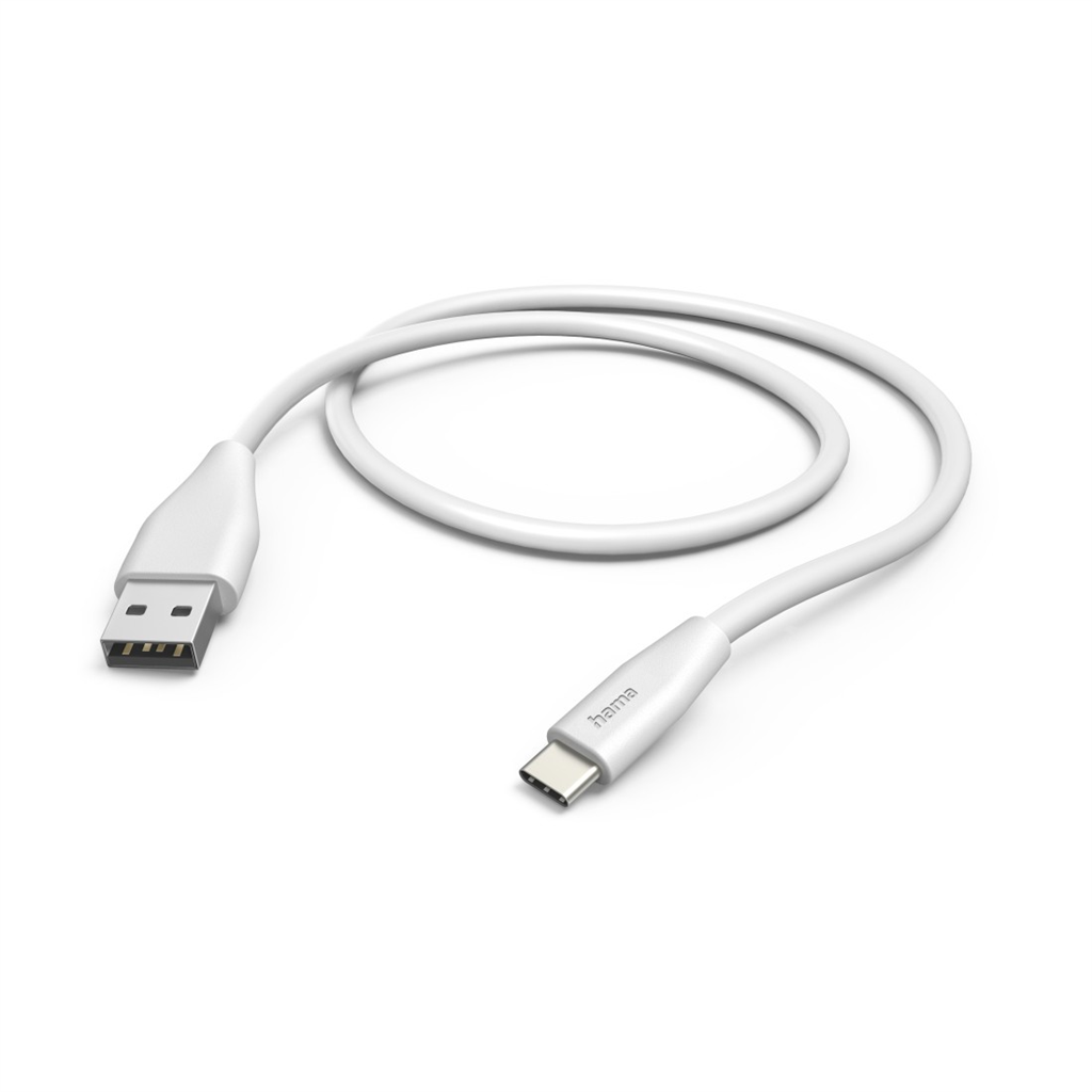 Hama kábel USB-C 2.0 typ A-C 1,5 m, biely