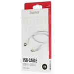 Hama kábel USB-C 2.0 typ C-C 1,5 m, biely