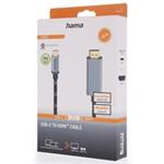 Hama kábel USB-C na HDMI 1,5 m, UHD/8K, Prime Line