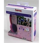 Hama Kids, detské slúchadlá, fialovo-ružové