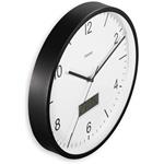Hama Lanzarote, nástenné hodiny riadené rádiovým signálom, teplomer/vlhkomer, 35 cm, tiché, čierne