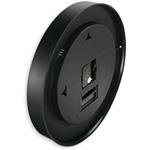 Hama Lanzarote, nástenné hodiny riadené rádiovým signálom, teplomer/vlhkomer, 35 cm, tiché, čierne