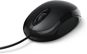 Hama MC-100, optická káblová myš, čierna
