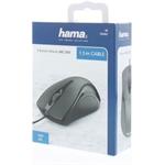 Hama MC-200, optická káblová myš, čierna