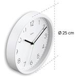 Hama Menorca, nástenné hodiny, riadené rádiovým signálom, 25 cm, biele