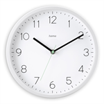 Hama Menorca, nástenné hodiny, riadené rádiovým signálom, 25 cm, biele