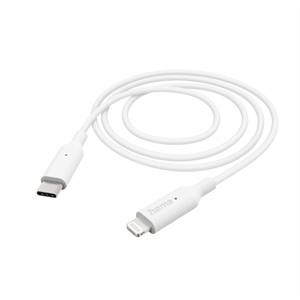 Hama MFi USB-C Lightning kábel pre Apple, 1 m, biely