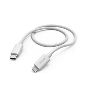 Hama MFi USB-C Lightning nabíjací/dátový kábel pre Apple, biely