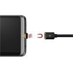 Hama micro USB kábel Magnetic, A vidlica - micro B vidlica magnetická, 1 m
