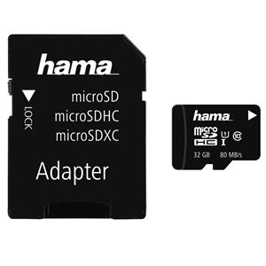 Hama microSDHC 32 GB  + adaptér