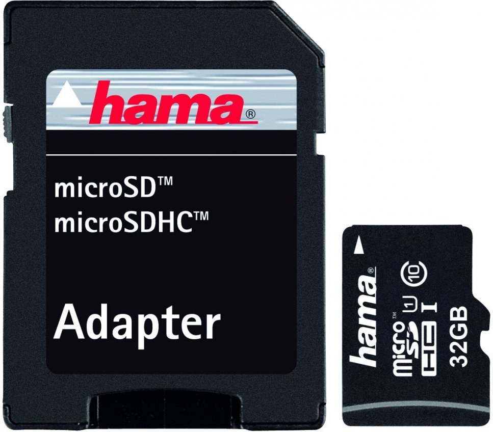 Hama microSDHC 32GB + adaptér