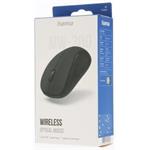 Hama MW-300 V2, bezdrôtová optická myš, tichá, čierna