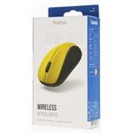 Hama MW-300 V2, bezdrôtová optická myš, tichá, žltá