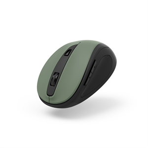 Hama MW-400 V2, bezdrôtová optická myš , ergonomická, zelená/čierna