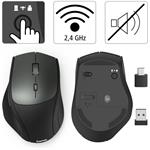 Hama MW-600 bezdrôtová optická myš, USB-A/USB-C, čierna