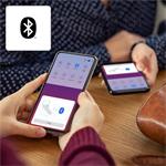 Hama MyVoice1500, Bluetooth headset mono, pre 2 zariadenia, Siri, Google Assist., biely