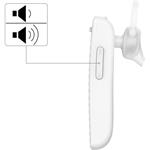 Hama MyVoice1500, Bluetooth headset mono, pre 2 zariadenia, Siri, Google Assist., biely