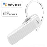 Hama MyVoice1500, Bluetooth headset mono, pre 2 zariadenia, Siri, Google Assist., biely