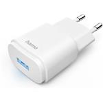 Hama nabíjačka, USB-A, 6 W, biela