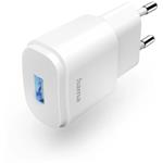 Hama nabíjačka, USB-A, 6 W, biela