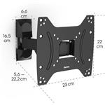 Hama nástenný držiak TV, 200x200, pohyblivý (1 rameno)