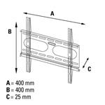 Hama nástenný držiak TV, monitor Next Light, 400x400, biely