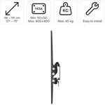 Hama nástenný držiak TV, naklápací, 600x400