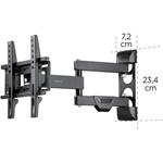 Hama nástenný držiak TV, pohyblivý, 50x50 až 200x200