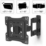 Hama nástenný držiak TV Professional, 200x200, pohyblivý