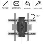 Hama nástenný držiak TV, rotácia/pivot, 600x400