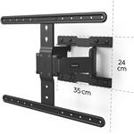 Hama nástenný držiak TV Ultraslim, 600x400, pohyblivý