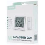 Hama Palawan, meteostanica, teplota, vlhkosť, počasie, fáza mesiaca, bezdrôtový senzor, biela