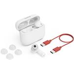 Hama Passion Clear II, bluetooth slúchadlá, štuple, ANC/ENC, TWS, biele