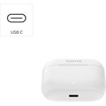 Hama Passion Clear II, bluetooth slúchadlá, štuple, ANC/ENC, TWS, biele